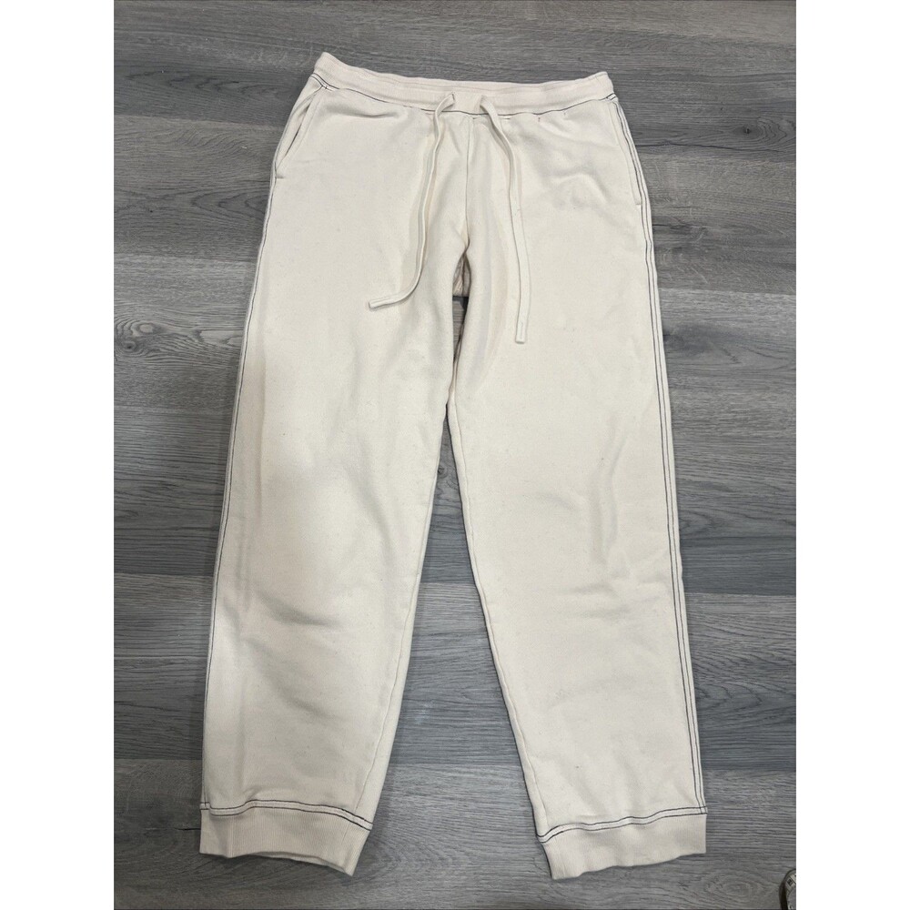 Ines de la Fressange x Uniqlo Beige Jogger Drawstring Size Small